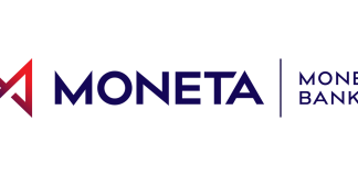 Moneta money bank - logo bílé