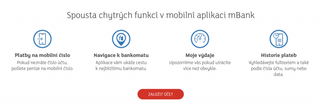 Aplikace mKonto od mBank