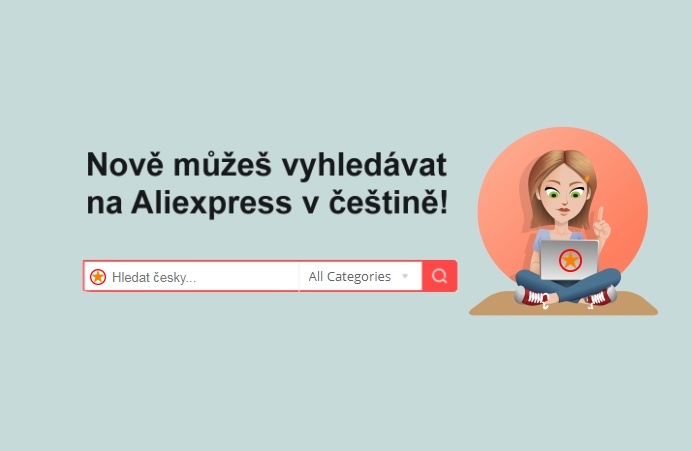Vyhledávání v češtině na AliExpress.com